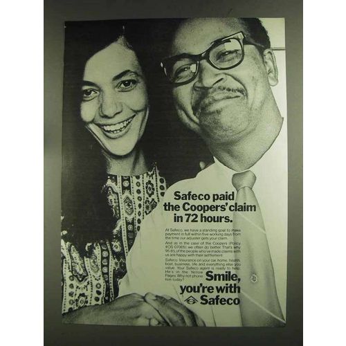 1972 Safeco Insurance Ad - Coopers' Claim