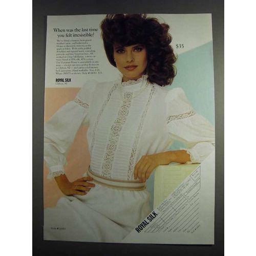 1984 Royal Silk Style #116901 Victorian Blouse Ad