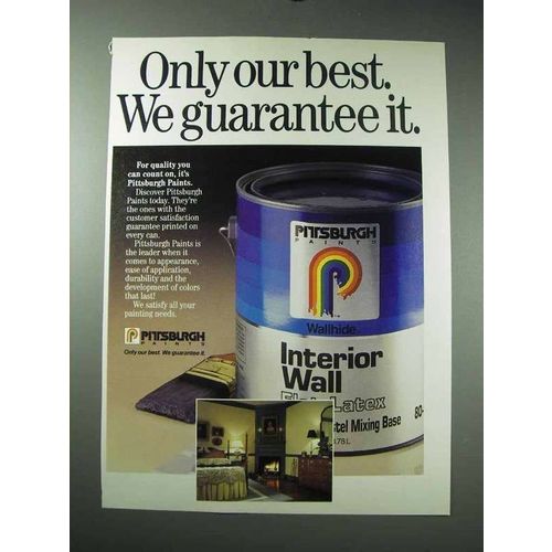 1986 Pittsburgh Paints Ad - Our Best