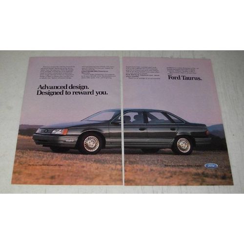 1987 Ford Taurus Ad - Advanced design. Designed to reward you