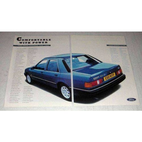 1987 Ford Sierra Sapphire 2.0i Ghia Car Ad - Power
