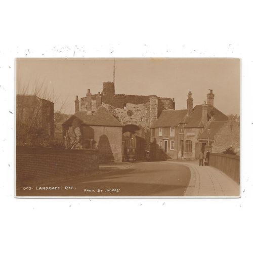 JUDGES PUBLISHED REAL PHOTOGRAPHIC POSTCARD OF LANDGATE RYE SUSSEX (1988)