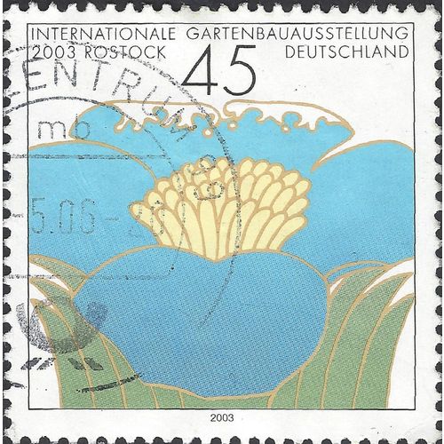 GERMANY, International Garden Festival Rostock, blue 2003, 0.45 Euro