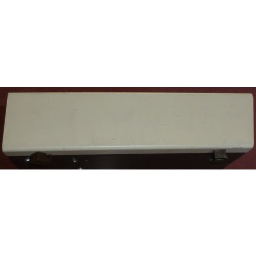 Steel project box Cream Brown 38x26x6.5 cm external