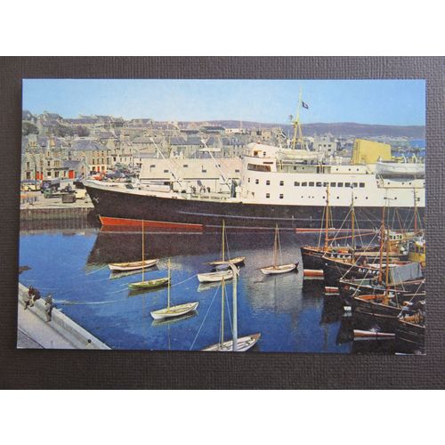 The St Clair at Lerwick, Shetland Postcard