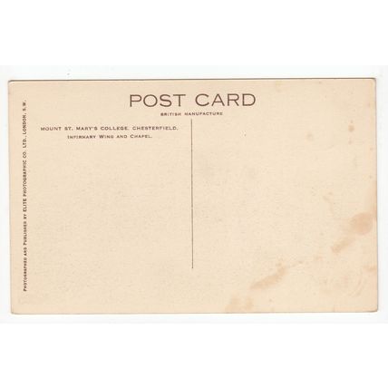Mount St Mary's College Chesterfield Postcard Derbyshire A