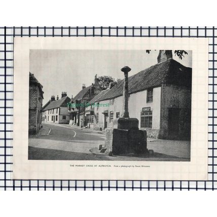 (6774) Alfriston Sussex Market Cross - 1953 Cutting