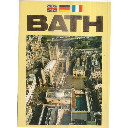 City of BATH 3 x language Guide Book 1983 26 page p/b English, French, German