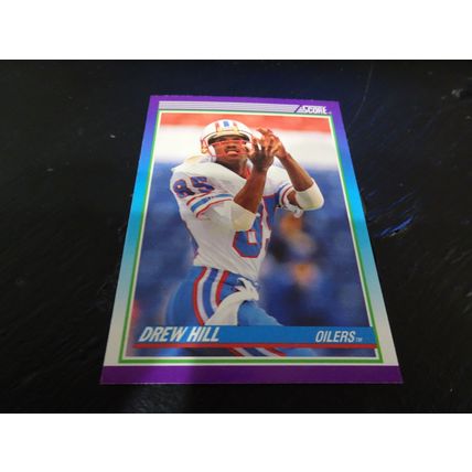 1990 Score Football Card # 185 Drew Hill Ex-Mt (6) Houston Oilers