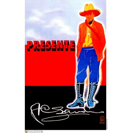 Political OSPAAAL POSTER.SANDINO Presente.Nicaragua.am55.Revolution Art Design