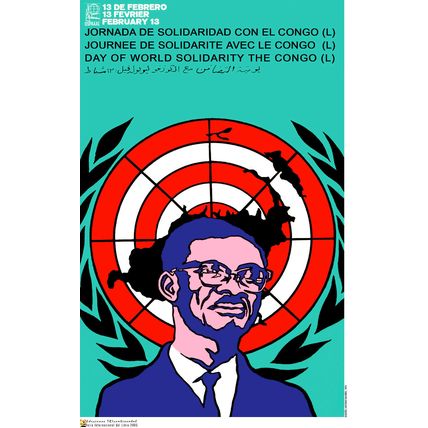 Political POSTER.Lumumba CONGO.Africa Struggle 12.Revolution protest Art Design