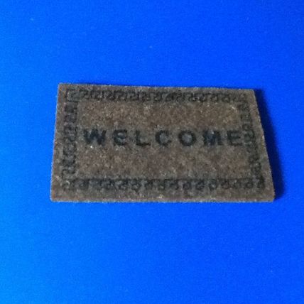 Welcome Door Mat (2) 1:12th scale miniature