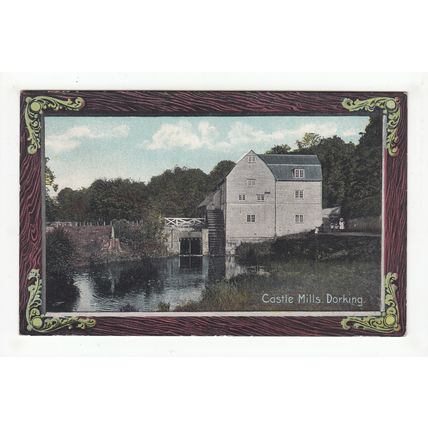 Castle Mills Dorking Postcard Surrey Shureys