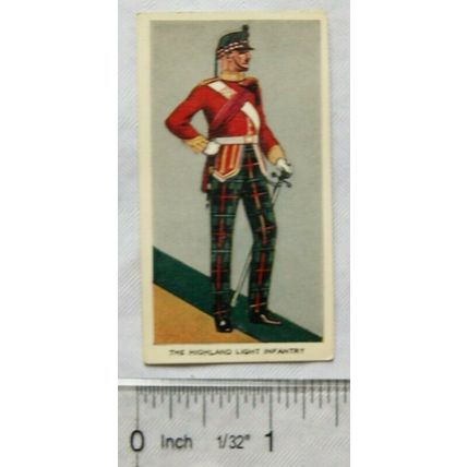 1936 UK Tobacco Co Officers Full Dress No. 31 The Highland Light Infantry