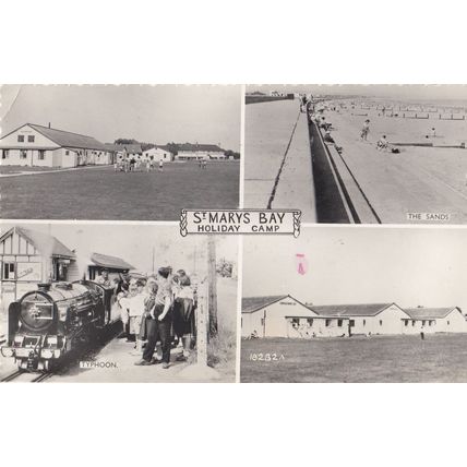 St Marys Bay Holiday Camp Kent Chalets Typhoon Real Photo Postcard