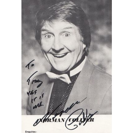 Norman Collier Comedian Vintage Hand Signed Photo