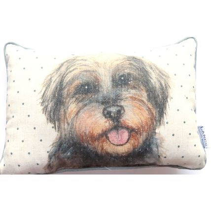 Scruffy Dog Small Cushion 19 CM