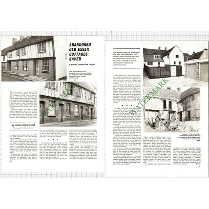 East Street Coggeshall Essex Cottages - 1972 Article