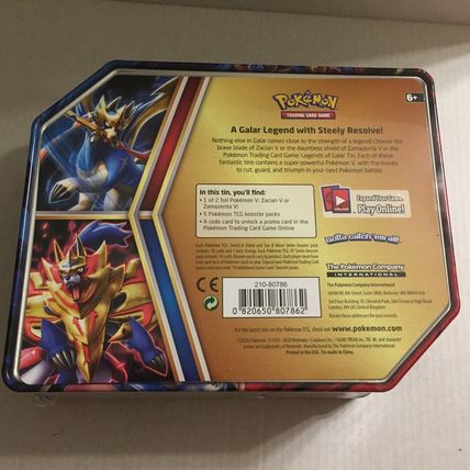 New Pokemon Holo Zacian V Strikers Tin