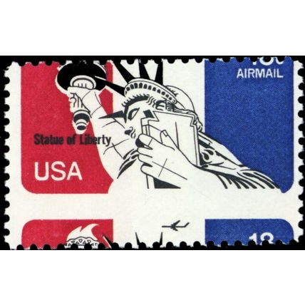 C87, Mint NH 18¢ Perfs Shifted Freak Error Airmail Stamp ** Stuart Katz
