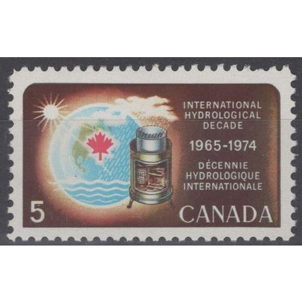 ZAYIX Canada 481 MNH Weather Rain Gauge World Map Maple Leaf 121022S80