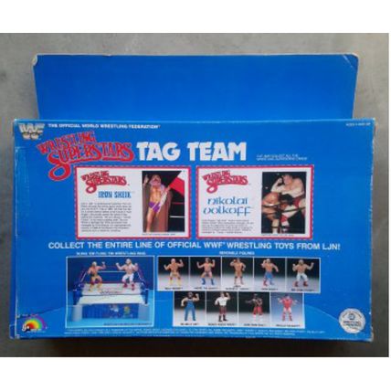 wwf ljn hasbro wrestling superstars tag team nikolai volkoff & iron sheik figure