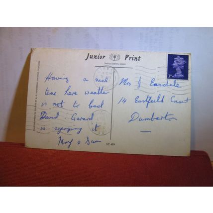 FROM THE JETTY, GIRVAN, Ayrshire, SCOTLAND used postcard 1967 pm =