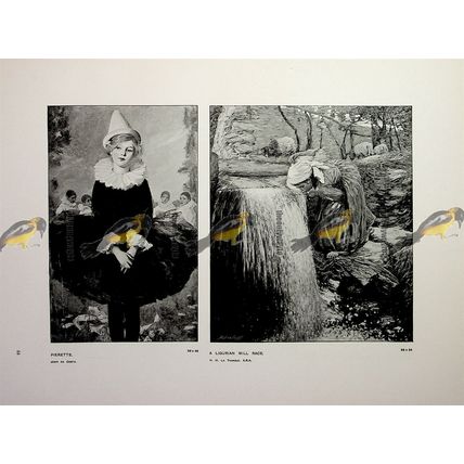 Pierette, Da Costa & Ligurian Mill Race, La Thangue, Book Illustration , 1905
