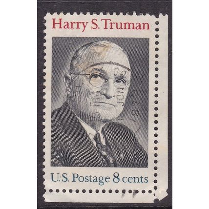 United States 1973 Harry S Truman 8c Fine Used SG 1500 VGC