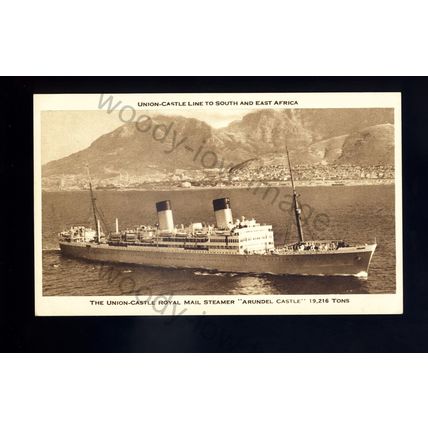LS3029 - Union Castle Liner - Arundel Castle - postcard