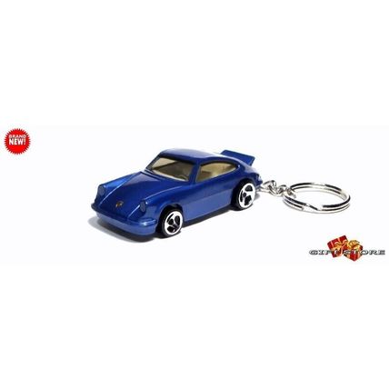 RARE KEYCHAIN BLUE PORSCHE 911 CARRERA TURBO CUSTOM Ltd GREAT GIFT NOVELTY
