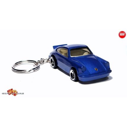 RARE KEYCHAIN BLUE PORSCHE 911 CARRERA TURBO CUSTOM Ltd GREAT GIFT NOVELTY