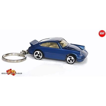 RARE KEYCHAIN BLUE PORSCHE 911 CARRERA TURBO CUSTOM Ltd GREAT GIFT NOVELTY
