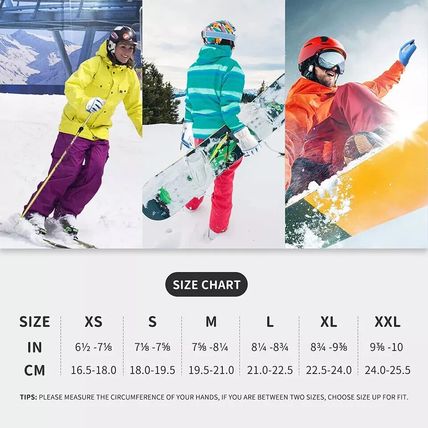Handylandy Waterproof Ski Gloves for Men Women, Grip Winter Gloves XS size.. UK