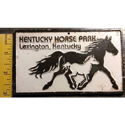 1977 Send-a- metal John Wright Kentucky Horse Park Lexington, Kentucky Postcard