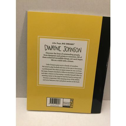 NEW Little People Big Dreams The Rock Dwyane Johnson Paper Back Book
