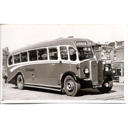 Black & White Photograph of South Midland Motor Services Ltd. - LJO 759