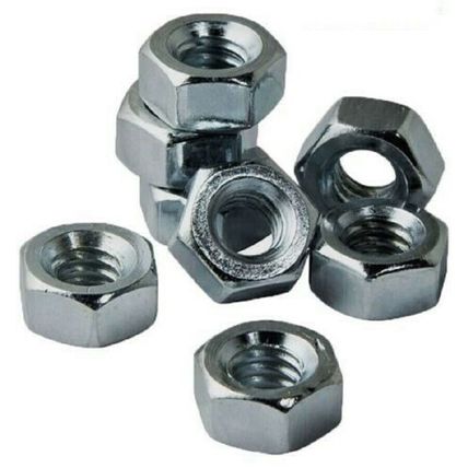 METRIC HEXAGONAL STEEL FULL NUTS HIGH TENSILE GRADE 8 BRIGHT ZINC PLATED DIN 934