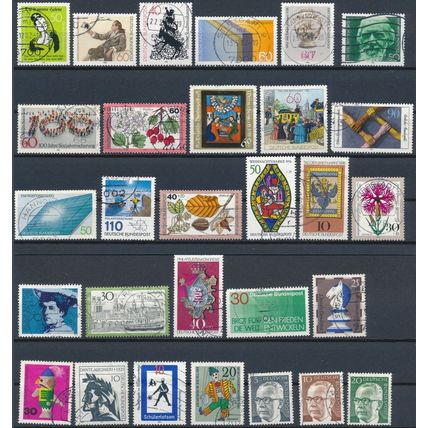 178x Stamp Mix - West Germany & Federal Republic - Used Hinged