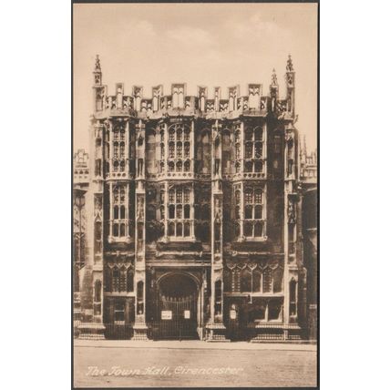 The Town Hall, Cirencester, Gloucestershire, c.1910s - W Dennis Moss Postcard