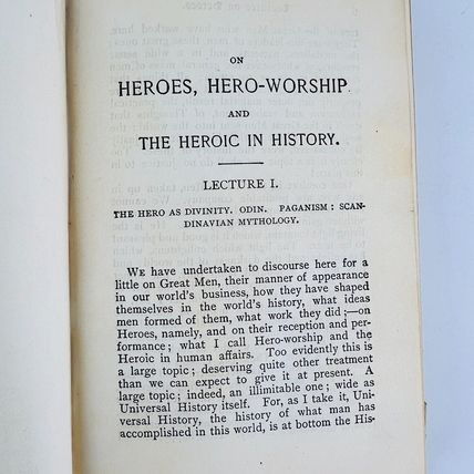 Heroes and Hero Worship Book Thomas Carlyle Hardcover Vintage