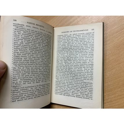 1906 "SARTOR RESARTUS" THOMAS CARLYLE ANTIQUE SMALL HARDBACK BOOK (P2)