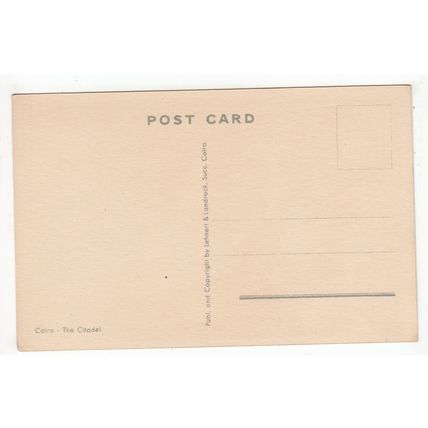 The Citadel Cairo Postcard Egypt Art