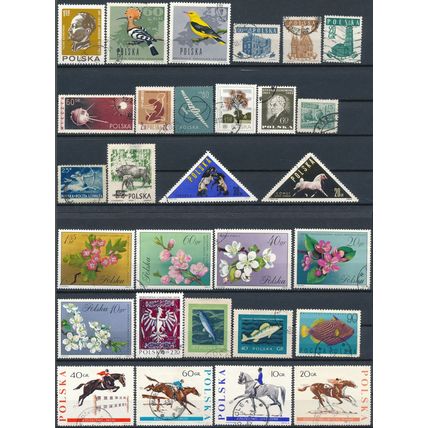1200+ Stamp Selection - Poland - Used Hinged