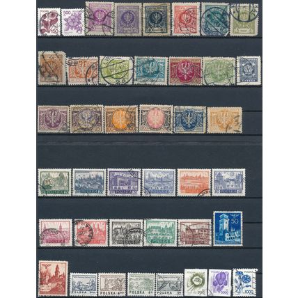 1200+ Stamp Selection - Poland - Used Hinged