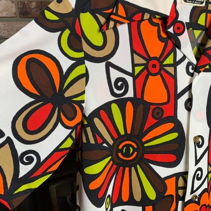 RARE Vintage Napili Hawaiian Psychedelic Print No Iron Button Down Shirt Sz. ?