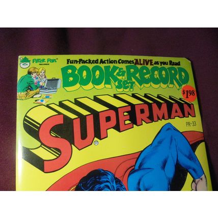 SUPERMAN: MAN FROM KRYPTON Book & Record Set! VF/NM-! 1978!! $35.00 Shipped!