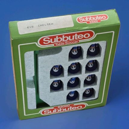 Subbuteo lw team ref 618 CHELSEA COMPLETE SET IN CORRECT LABEL BOX