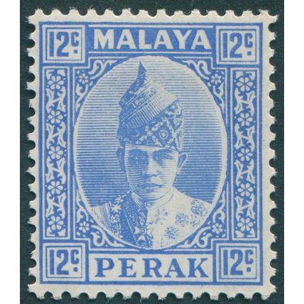 Perak 1938 12c bright ultramarine SG113 unused
