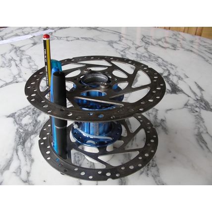 Mountain Bike MTB Upcycled Desk Tidy Organiser Pen Holder cycle rear disc hub 26